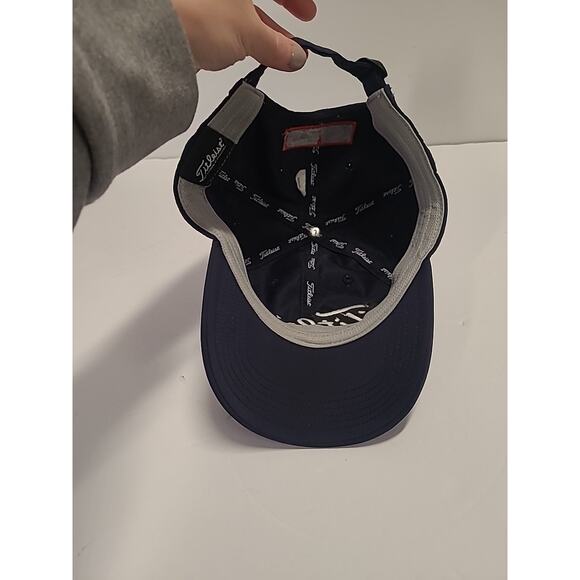 Titleist FJ FootJoy YOUTH OS PRE-OWNED Pro V1 Tour Adjustable Hat Cap Blue/White - Picture 7 of 9